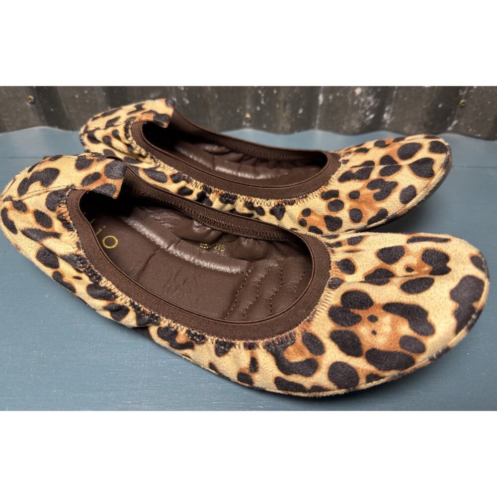 Ollio Leopard Print Womens Ballet Flats Shoes Slippers Size 9 Slip On Comfort - Picture 2 of 5